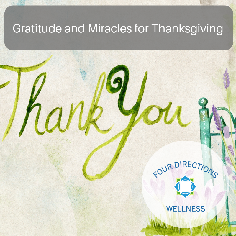 Gratitude and Miracles for Thanksgiving
