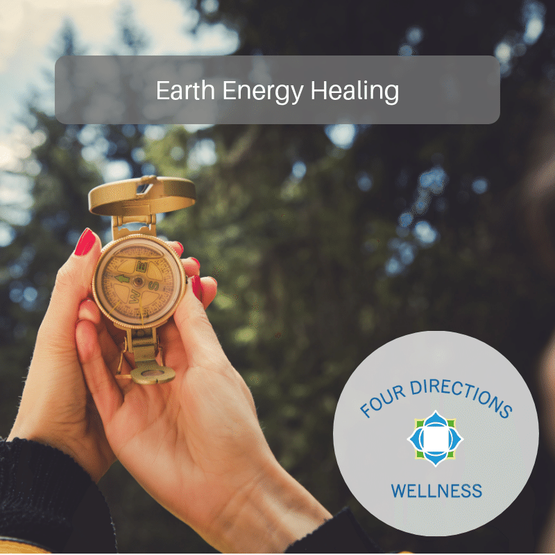 Earth Energy Healing - Woman holding a compass